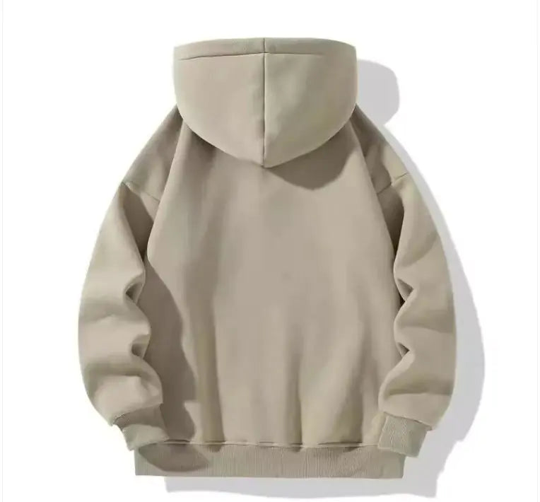 Hoodie half zipped