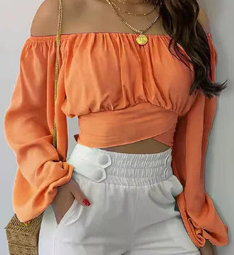 Blus off-shoulder