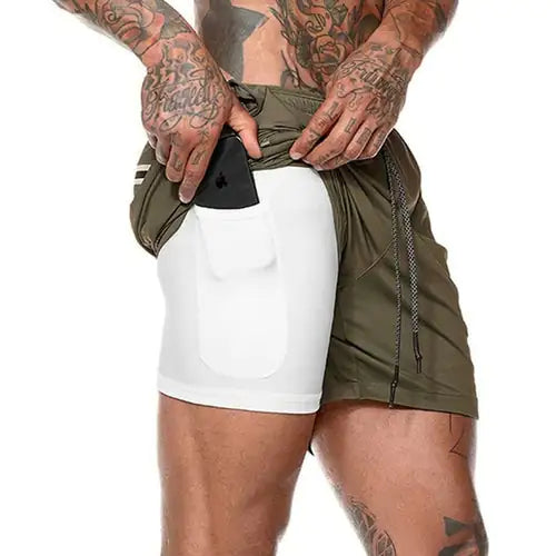 2-in-1 träningsshorts