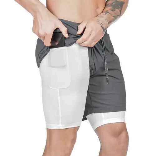 2-in-1 träningsshorts