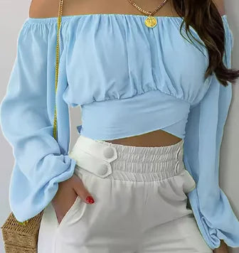 Blus off-shoulder