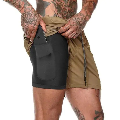 2-in-1 träningsshorts