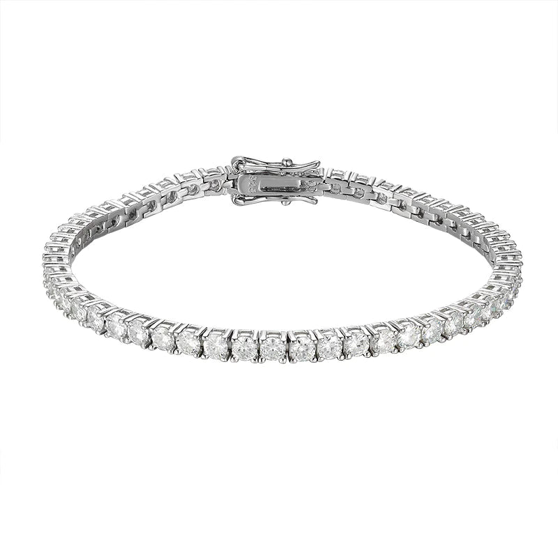 Moissanite Tennisarmband, 925 Sterling Silver