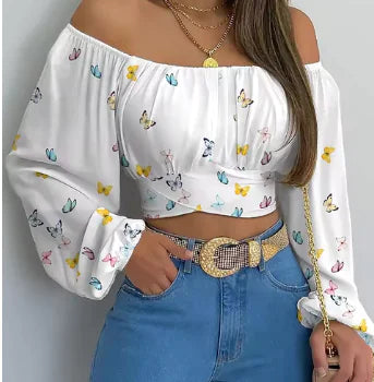 Blus off-shoulder