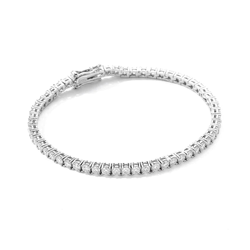 Moissanite Tennisarmband, 925 Sterling Silver