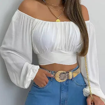 Blus off-shoulder